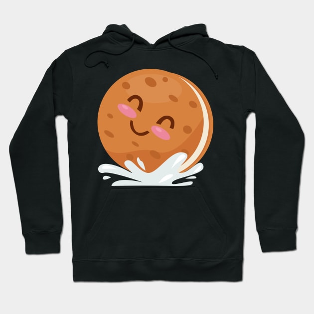 Cute Cookie Drawing Hoodie by BrightLightArts